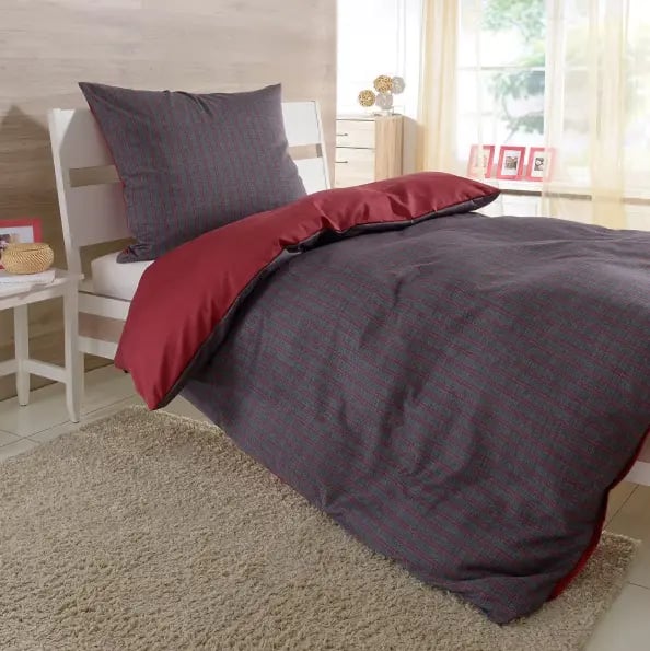 Traumschlaf Biber Bettwäsche Eternity Combo rubin